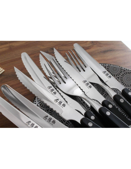 Coffret de table Wusaki 2 steakknive + 2 gafler