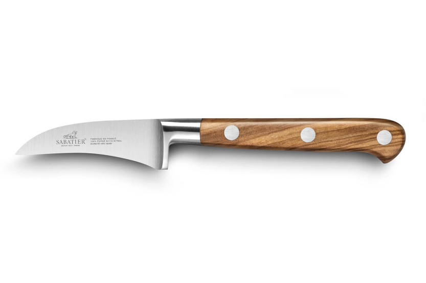 Sabatier Provençao 100% smedet fuglenæbskniv 6 cm håndtag af oliventræ