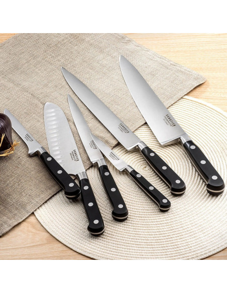 Estojo extra-plano 5 facas de cozinha Sabatier Trompette Origin