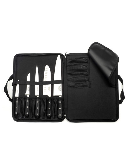 Extra-flat 5-knife Sabatier Trompette Origin case