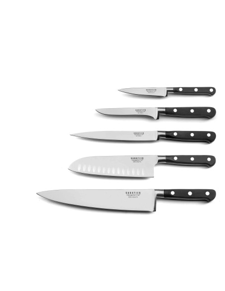 Extra flacher Koffer 5 Küchenmesser Sabatier Trompette Origin