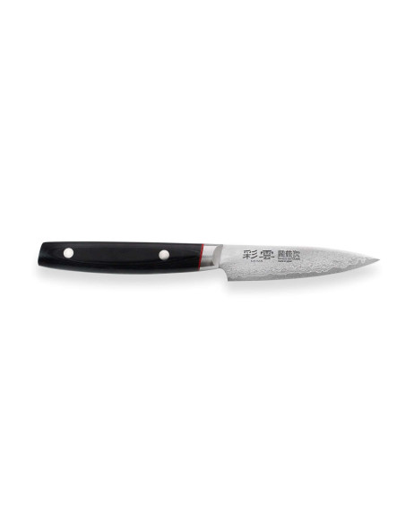 Cuchillo de pelar japonés Kanetsugu Saiun 9cm Damasco 65 capas