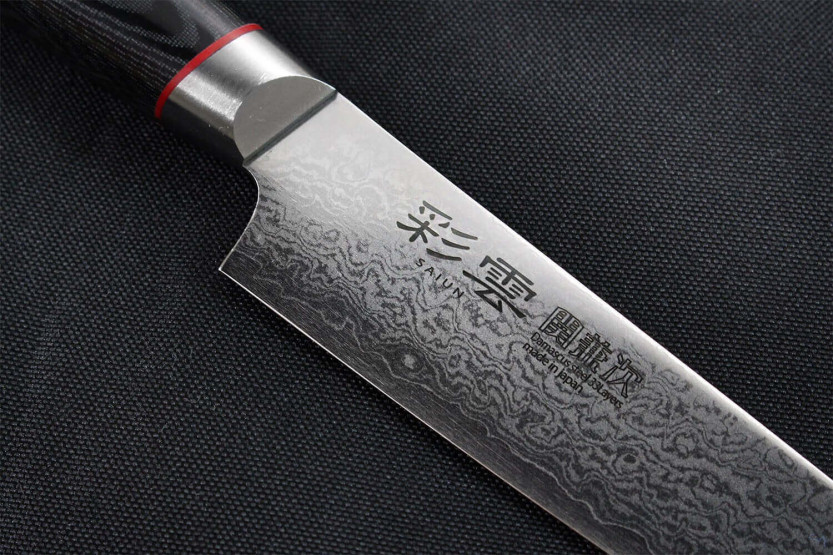 Kanetsugu Saiun 9 cm damaskus 65 lags japansk skjærekniv