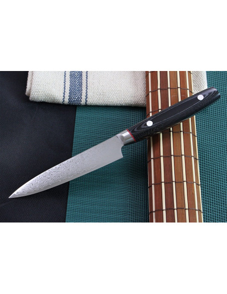 Kanetsugu Saiun 12cm damascus 65-laags Japans Universeel mes