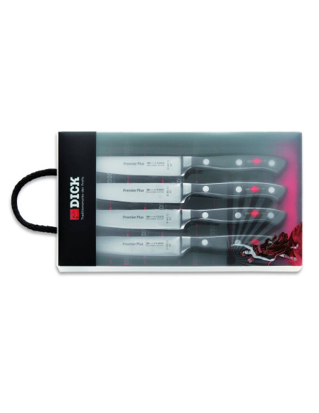 Conjunto de 4 facas para bife Dick Premier Plus com lâminas forjadas de 12 cm