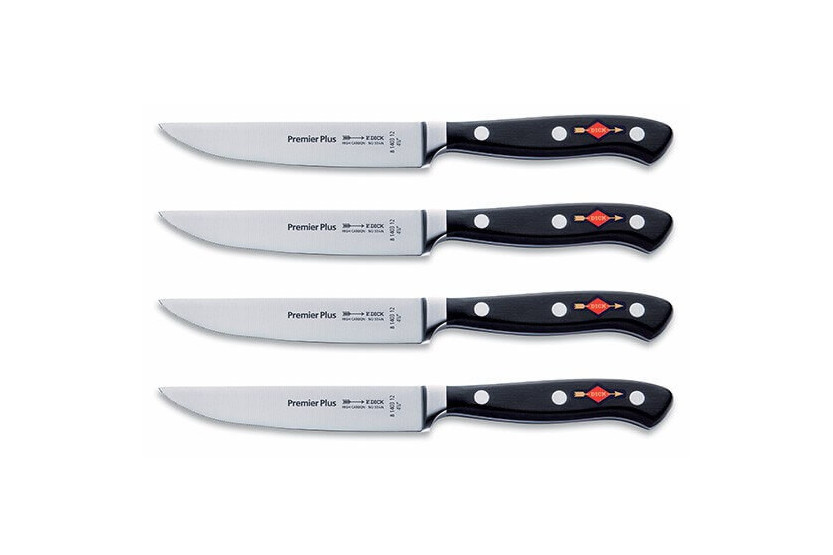 Conjunto de 4 facas para bife Dick Premier Plus com lâminas forjadas de 12 cm
