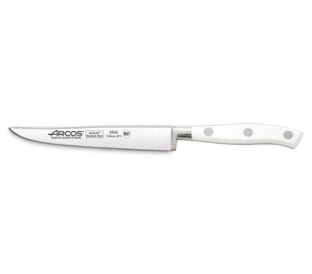 Faca para bifes forjada Riviera White Arcos com lâmina de aço NITRUM®de 13 cm
