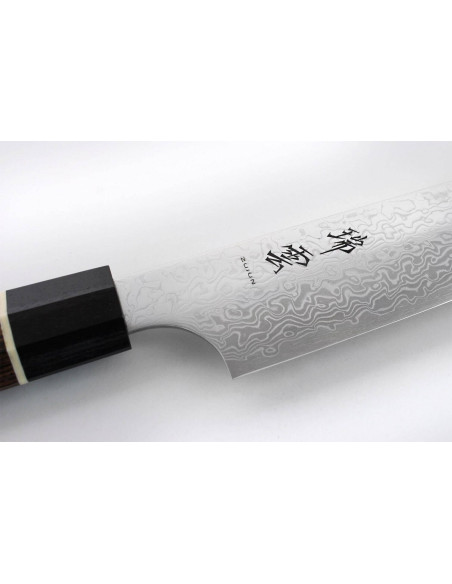 Kanetsugu Zuiun acero SPG2 damas 21cm cuchillo de chef japonés Kiritsuke