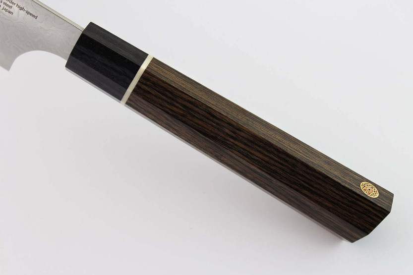 Kanetsugu Zuiun acero SPG2 damas 21cm cuchillo de chef japonés Kiritsuke