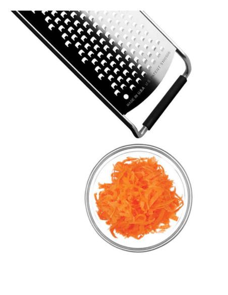 Microplane Gourmet grattugia a grana grossa con impugnatura nera