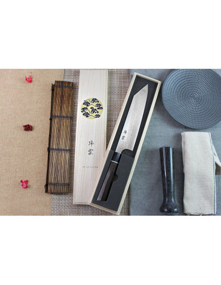 Kanetsugu Zuiun acero SPG2 damas 21cm cuchillo de chef japonés Kiritsuke