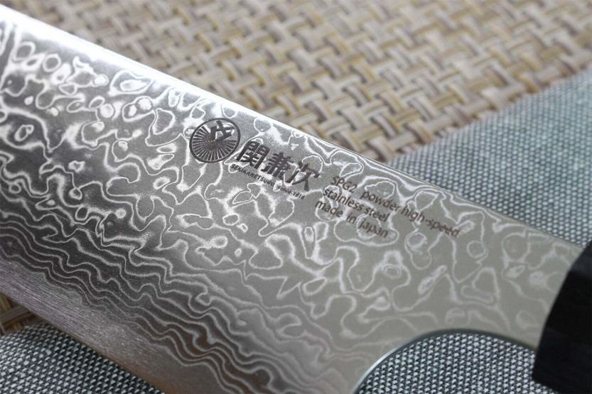 Kanetsugu Zuiun acero SPG2 damas 21cm cuchillo de chef japonés Kiritsuke