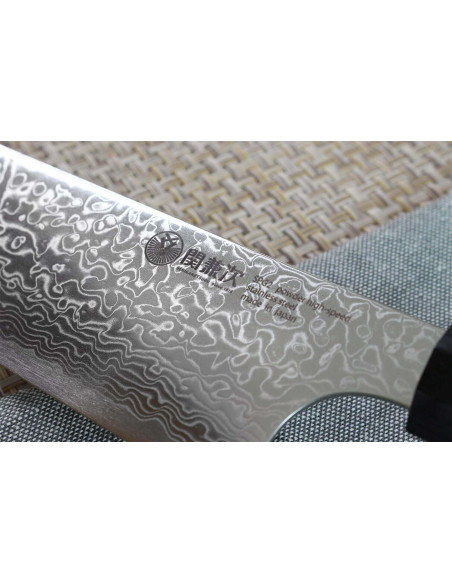 Kanetsugu Zuiun acero SPG2 damas 21cm cuchillo de chef japonés Kiritsuke