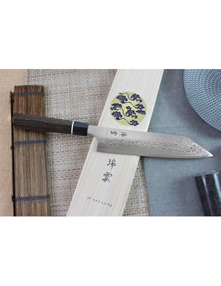 Kanetsugu Zuiun acero SPG2 damas 21cm cuchillo de chef japonés Kiritsuke