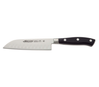 santokumesser mit mit Kullen Riviera Arcos geschmiedet Klinge 14cm