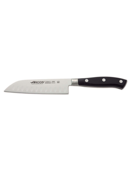 Cuchillo santoku con borde granton Riviera Arcos con hoja de 14cm