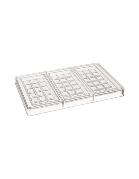 Molde para 3 tabletes de chocolate de 100g