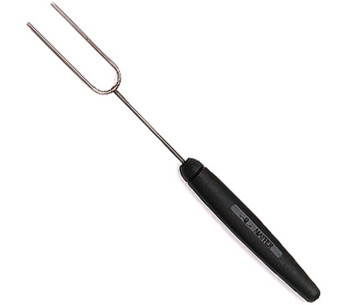 Tenedor de inmersión de alambre de acero inoxidable con mango de polipropileno negro