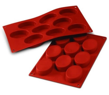Stampo professionale Silicon Flex 300x175mm 9 forme ovali