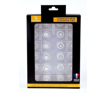 Doos met 24 transparante polycarbonaat matfer " patissier's choice" stopcontacten 2