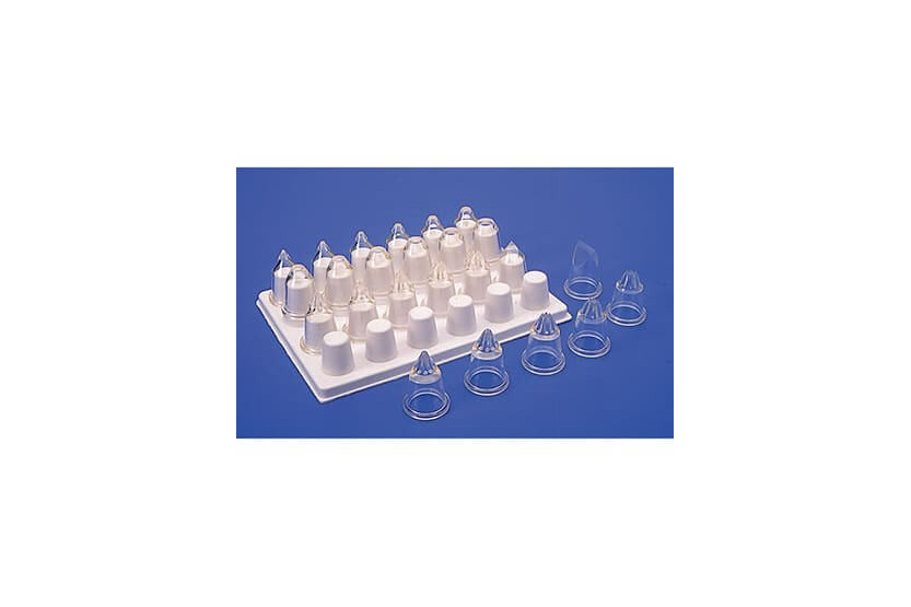 Box of 24 transparent polycarbonate matfer "pastry chef's choice" sockets