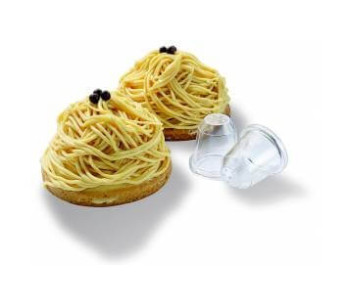 Caixa de 12 caixas de policarbonato transparente Matfer "pastry chef's choice" para pastelaria 2
