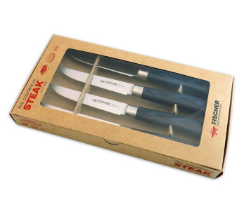 Conjunto de 4 facas para bifes Fischer ZEN de dureza extrema 2