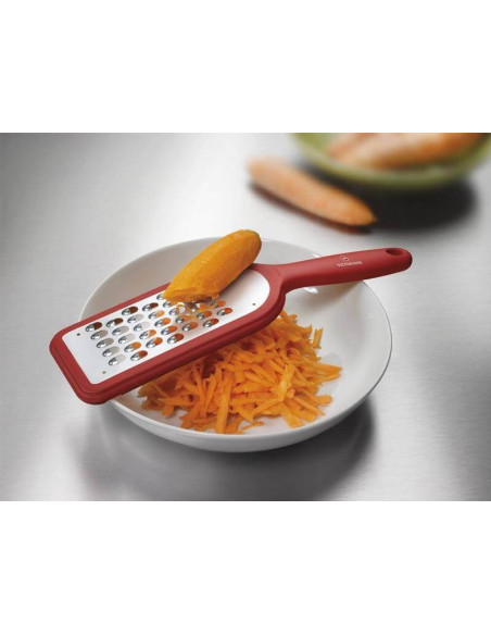 Raspa media Victorinox con manico rosso + custodia protettiva
