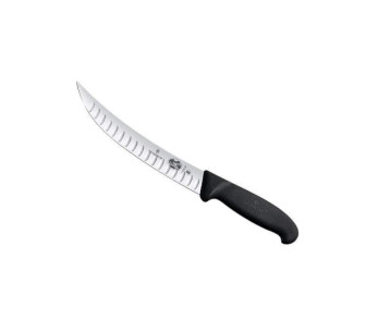Victorinox Fibrox slakterkniv, smal med granton-eggblad med omvendt rygg