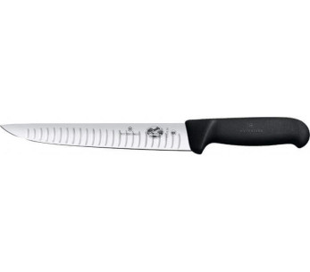 Victorinox Fibrox blødende/skjærende kniv i rustfritt stål med granton-eggblad