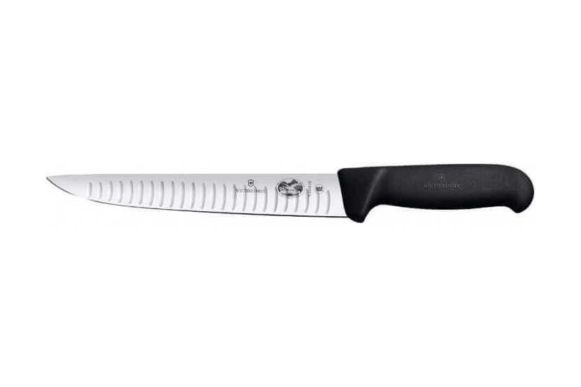 Faca para sangrar/cortar Victorinox Fibrox lâmina com convinhasem aço inoxidável