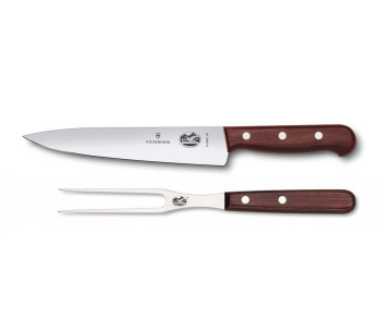 Victorinox Wood carving set 1 veistä + 1 lihahaarukka