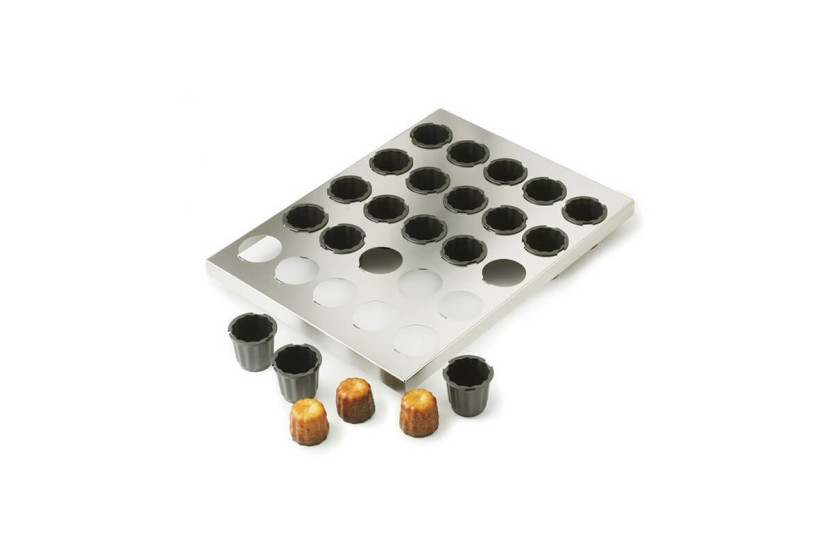 40 x 30cm roestvrijstalen plaat + Matfer®Exoglass® vormstukken