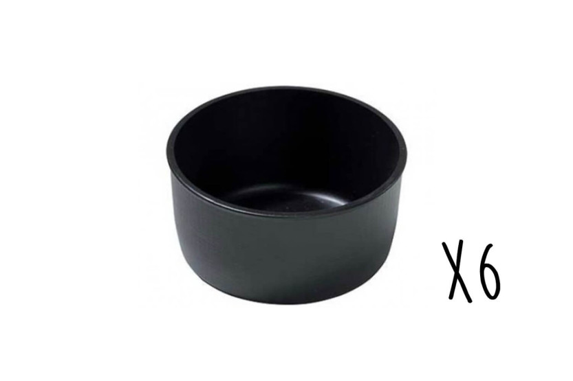 Set van 6 Matfer Exoglass® schaaltjes Ø8,2cm