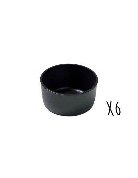 Set von 6 Matfer Auflaufformen aus Exoglass® Ø8,2cm