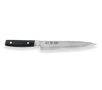 Kanetsugu Saiun japansk utskjæringskniv 21cm damask 65 lag