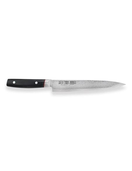Kanetsugu Saiun japanilainen veistoveitsi 21cm damasti 65 kerrosta