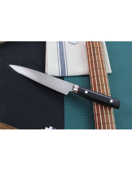 Kanetsugu Saiun japanese carving knife 21cm damask 65 layers