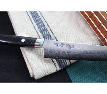 Kanetsugu Saiun 15cm damascus 65-kertainen japanilainen yleispuukko 2