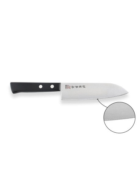 Japanisches santokumesser Kanetsugu Rev 21 Klinge 13.5cm mikroverzahnt