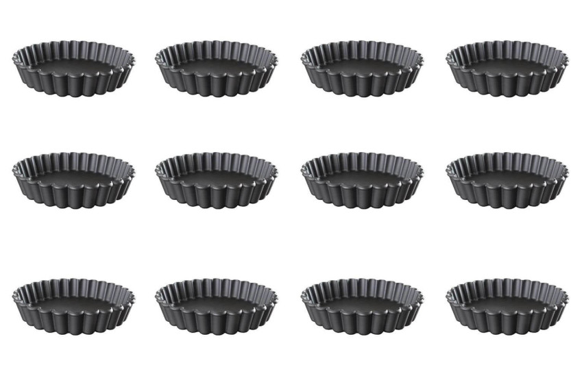 Set van 12 Exoglass® Matfer taartjes met gleuf