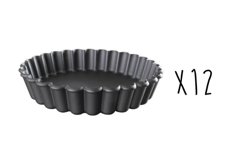 Set di 12 tartine scanalate Exoglass® Matfer