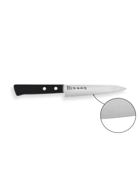 Kanetsugu Rev 21 Universeel mes Japans universeel mes 13cm micro getand lemmet