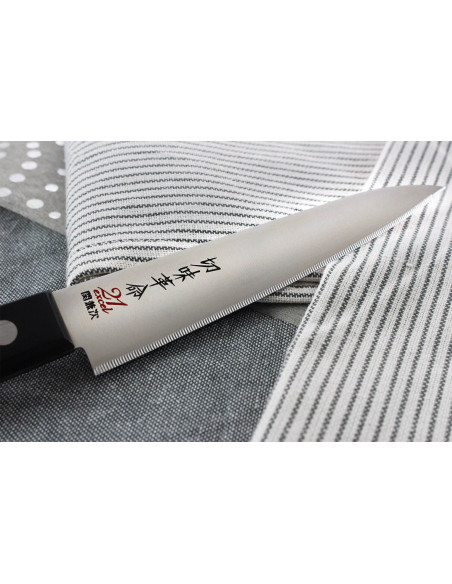 Kanetsugu Rev 21 Universal knife japanese Universal knife 13cm micro serrated blade