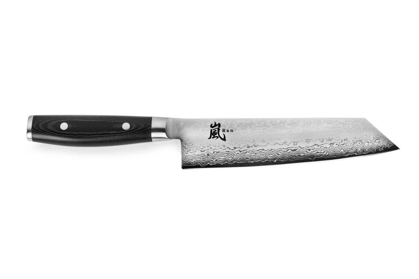 Japansk Kiritsuke kockkniv Yaxell RAN 20cm blad damaskus 69 lager