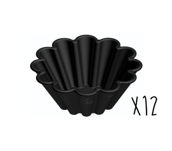 Set van 12 Matfer Exoglass® individuele briochevormen