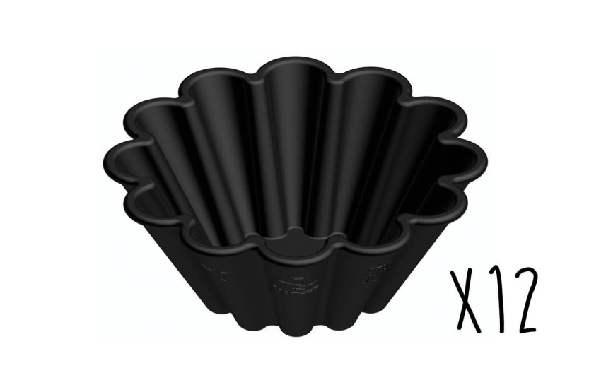 Set di 12 stampi singoli per brioche Matfer Exoglass®