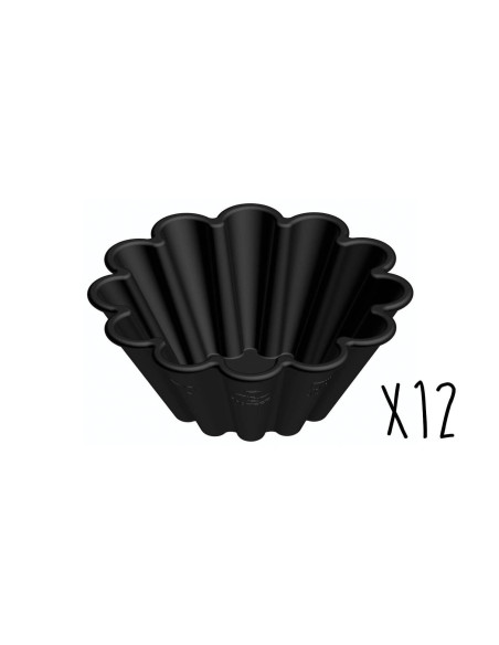 12 Matfer Exoglass® -yksittäisen briossimuotin sarja