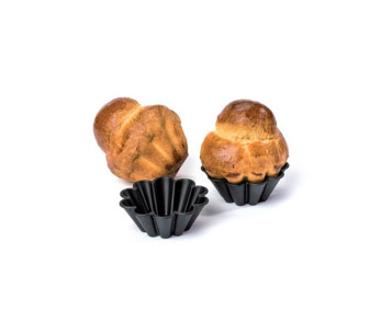 Set med 12 Matfer Exoglass® individuella briocheformar 2