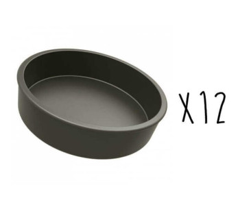 Set aus 12 Exoglass® Matfer Quiche- oder Millassonformen